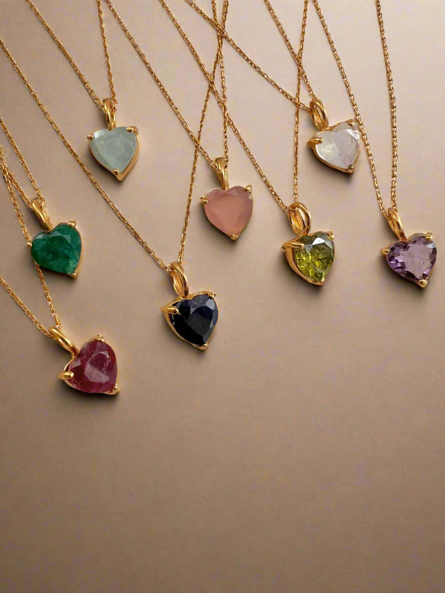 January Birthstone Chain Necklace
